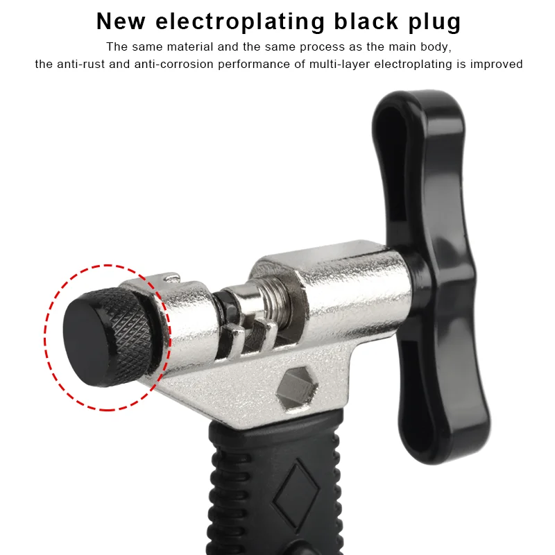 سلسلة دراجات قواطع الفاصل القاطع دراجة اليد إصلاح أداة خدمة إزالة رابط النازع مزيل ث/ساعة هوك ودبوس قواطع الغيار #3