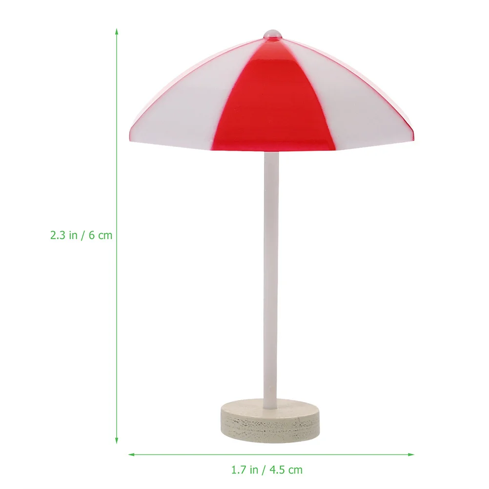 12 stuks Mini Parasols Decor Prachtig Kleurrijk Ontwerp voor Mini Huis Landschapsarchitectuur Ambachtelijke Projecten Realistische Zee Scène