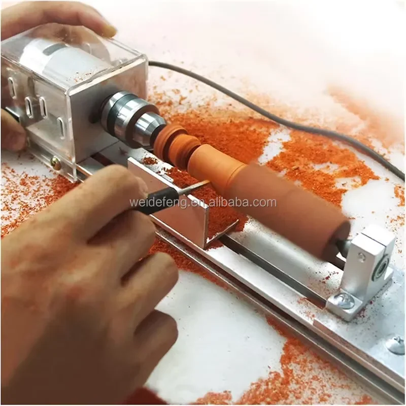Mini bead lathe polishing and cutting round bead machine woodworking DIY wooden bead polishing machine