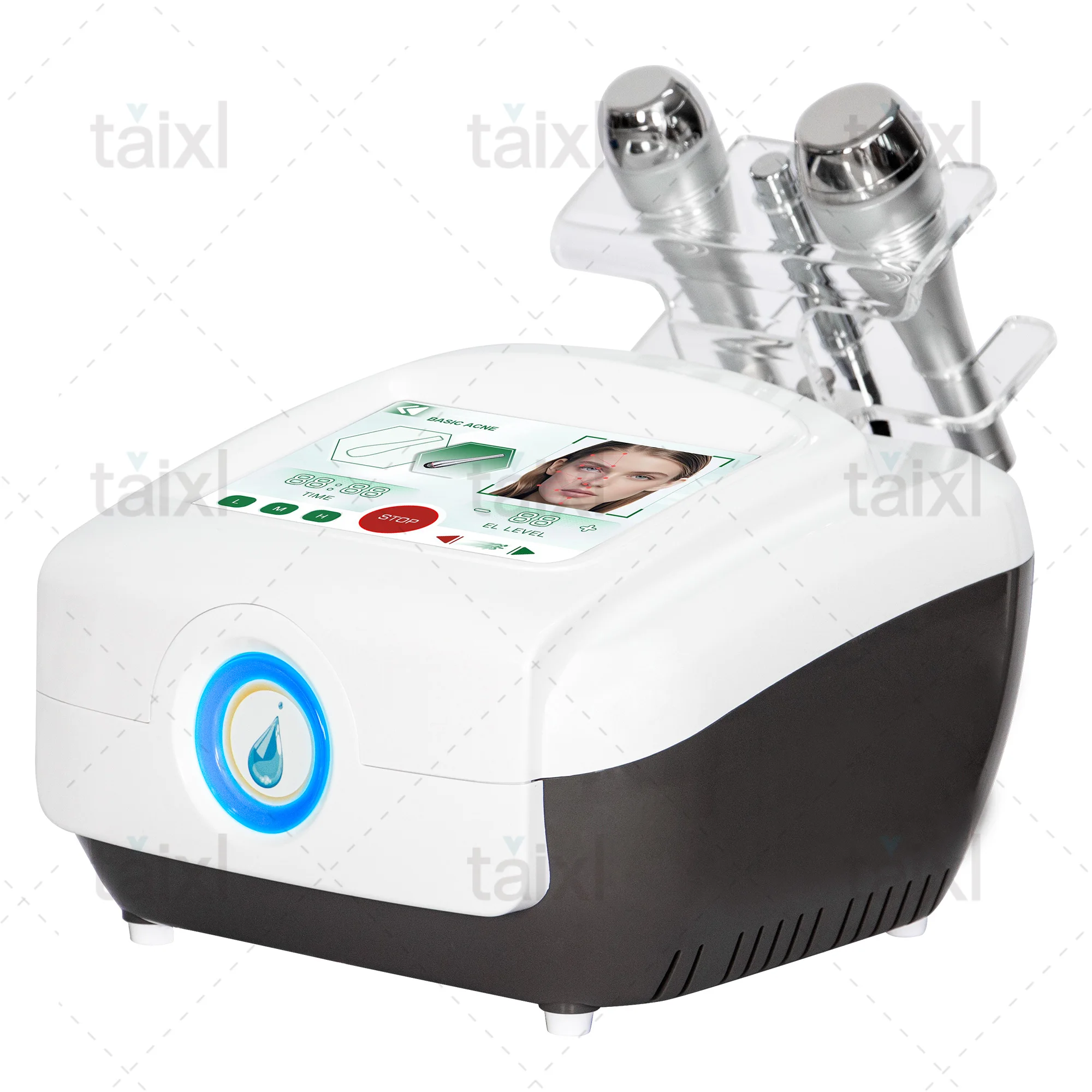Professional 1Mhz 3Mhz 10Mhz Triple Frequency Electroporation Facial Machine Skin Whitening Wrinkle Removal Anti Aging Machine