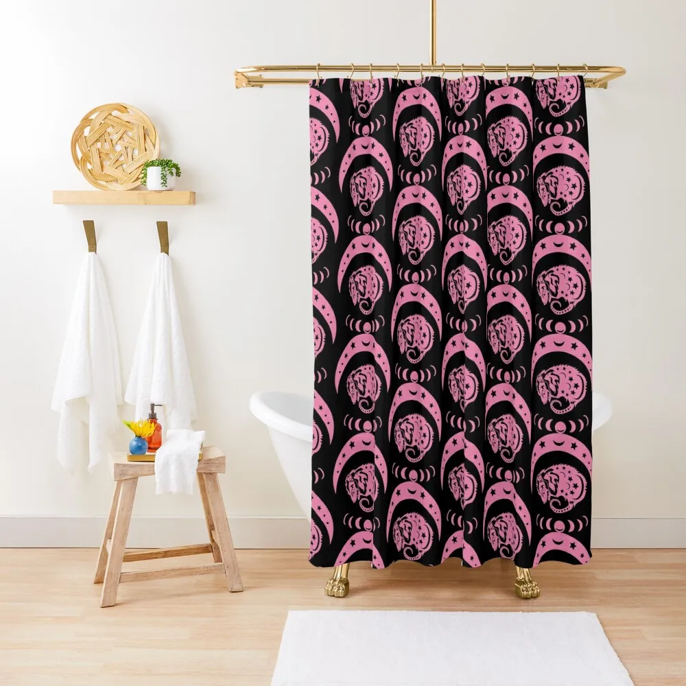 

Copy of Pink Witchy Opossum Shower Curtain Bathtub For The Bathroom Luxury Bathroom Waterproof Fabric Shower Curtain