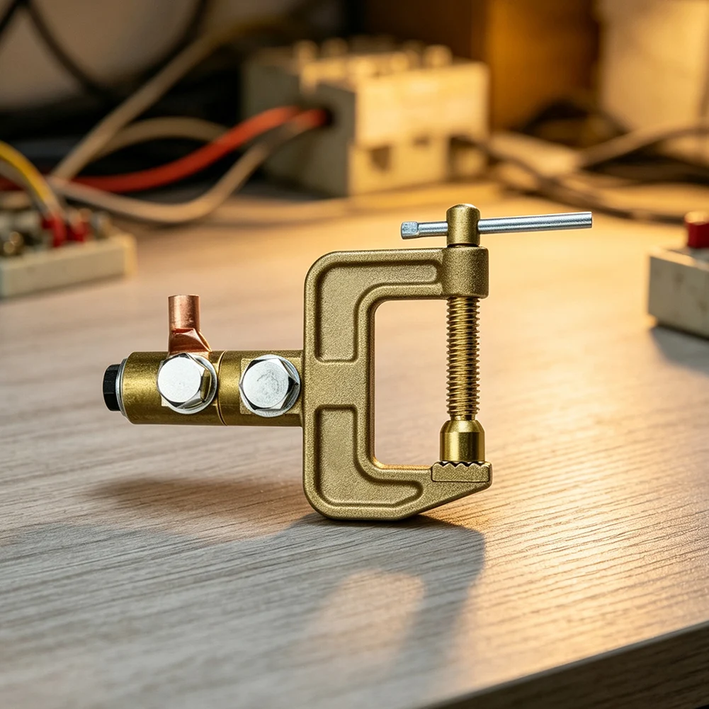 C-Clamp Grounding Welding Ground Clamp For Workshop Grounding Reliable Grounding Connection 360 Degree Rotating Mechanism