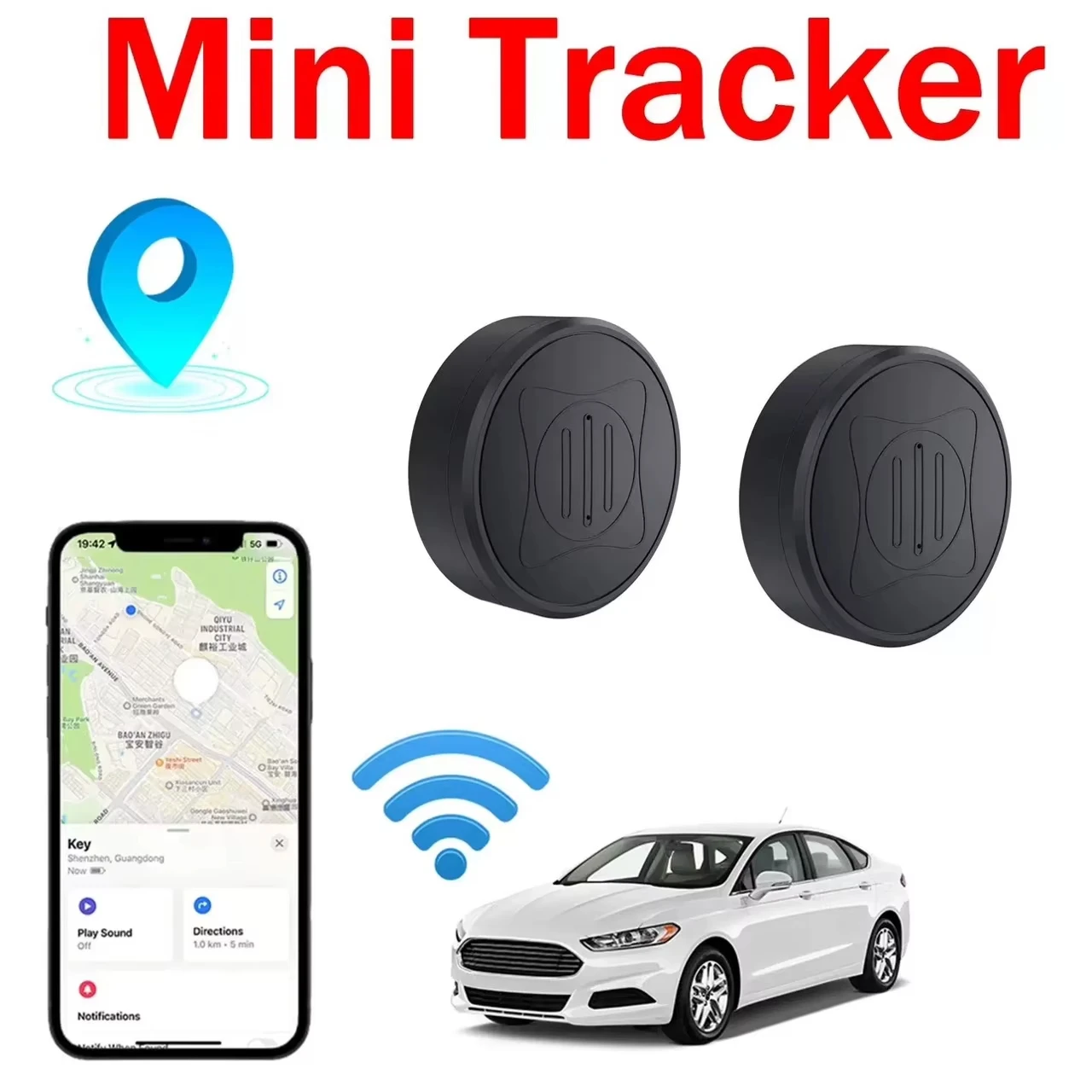 Xiaomi GPS 트래커 강력한 자기 자동차 분실 방지 장치 애완 동물 키즈 가방 IOS 안드로이드에 대한 스마트 파인더 로케이터 액세서리 랙킹