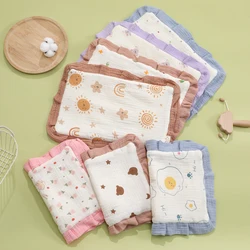 Newborn Baby Flat Pillow Cartoon Printed Baby Pillow Cotton New Born Cloud Pillow Four Seasons Universal Pillow Cushion