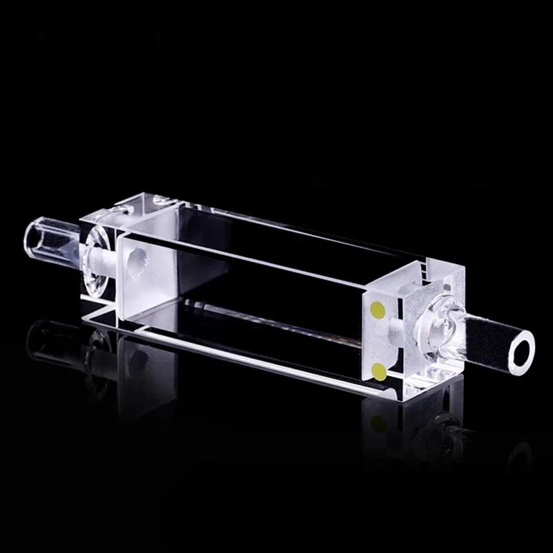 3.5ml Quartz fluorescence flow cuvette with glass tube