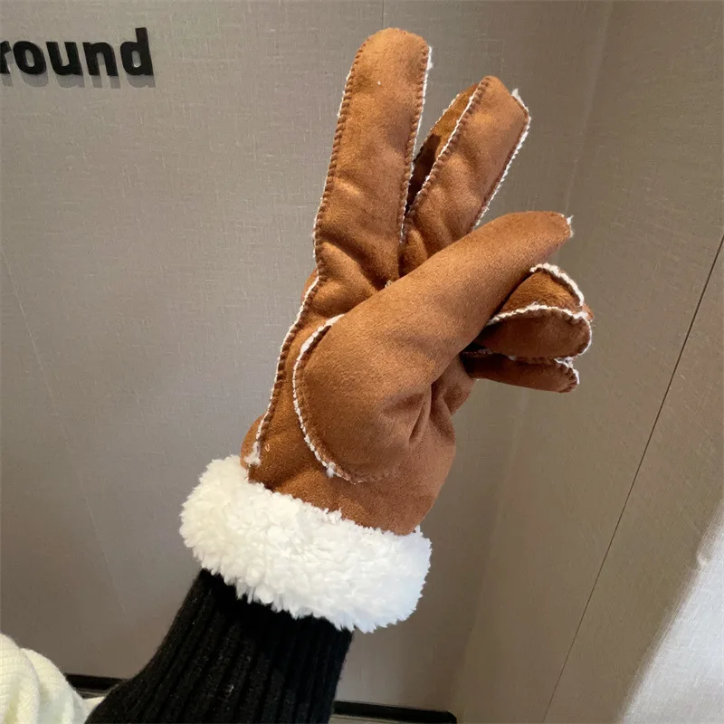 Winter Outdoor Windproof Cycling Gloves For And Windproof Gloves Warm In Winter Velvet Autumn Gloves Gloves Mitten Winter Gloves