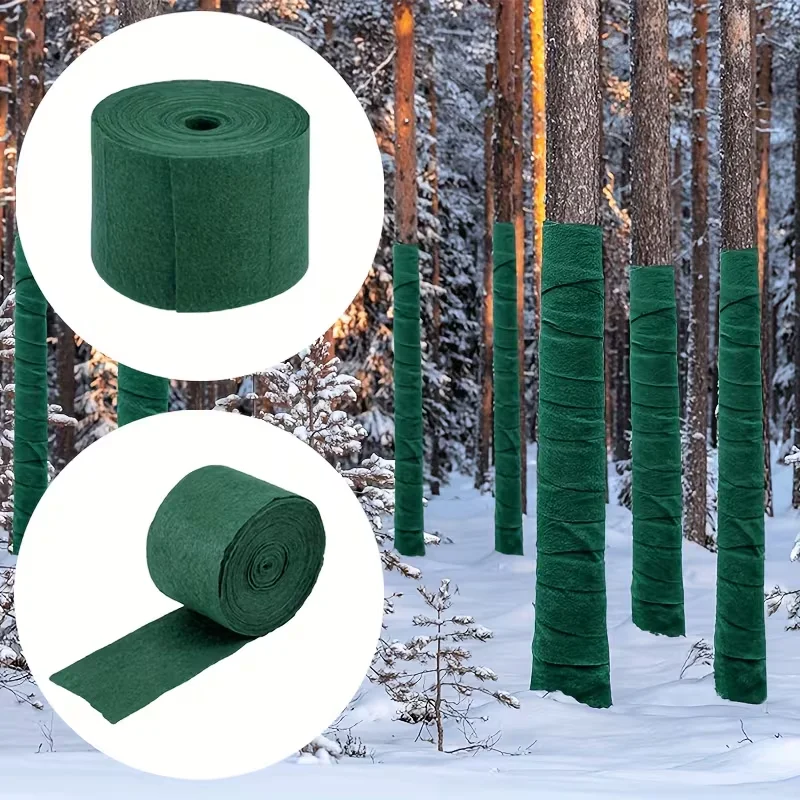 Envolturas protectoras de árboles a prueba de invierno para maletero de árbol verde, protector de maletero, plantas de arbustos, vendaje anticongelante para mantener el calor, hidratante