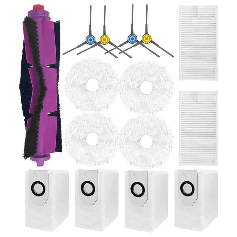 For Eureka J12 Ultra Vacuum Cleaner Main Side Brushes Hepa Filters Mop Pads Dust Bags Replacement Parts