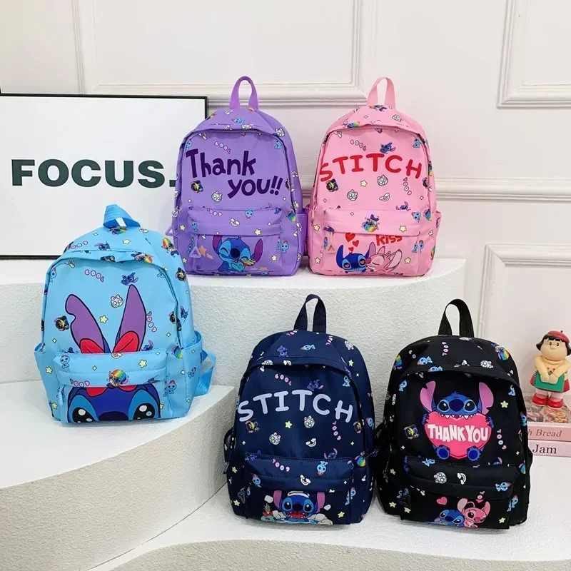 

Boy Girl Cartoon Mickey mouse Leisure Backpack Disney Stitch Cross-Border Children Schoolbag Kindergarten shoulder bag handbag
