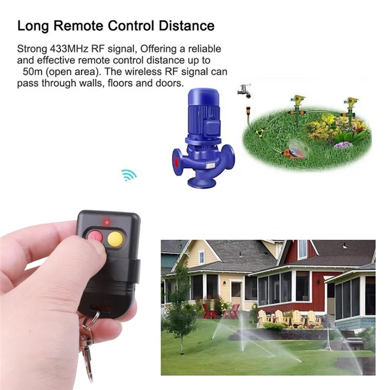 

New-Smart Copy Remote Control Fixed Code 2 Channel Duplicator For Garage Door Opener Or Alarm System 330Mhz