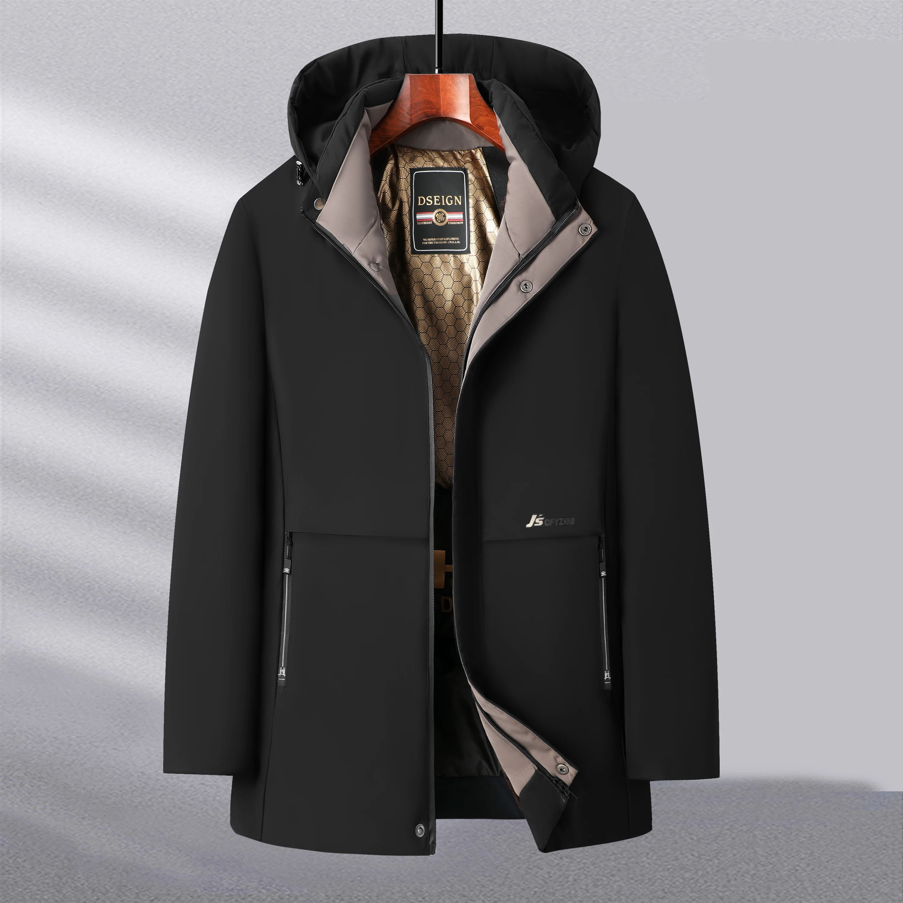 Chaqueta de invierno para hombre con capucha Parka larga de invierno para hombre chaqueta impermeable para nieve para hombre Chaqueta térmica Parkas nuevos abrigos de algodón