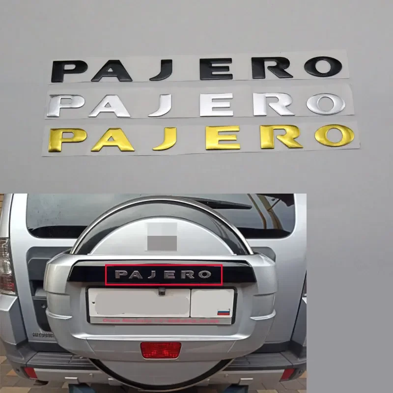 New For Pajero V31 V32 V33 Letters Rear Boot Trunk Tailgate Emblem Badge Logo Nameplate