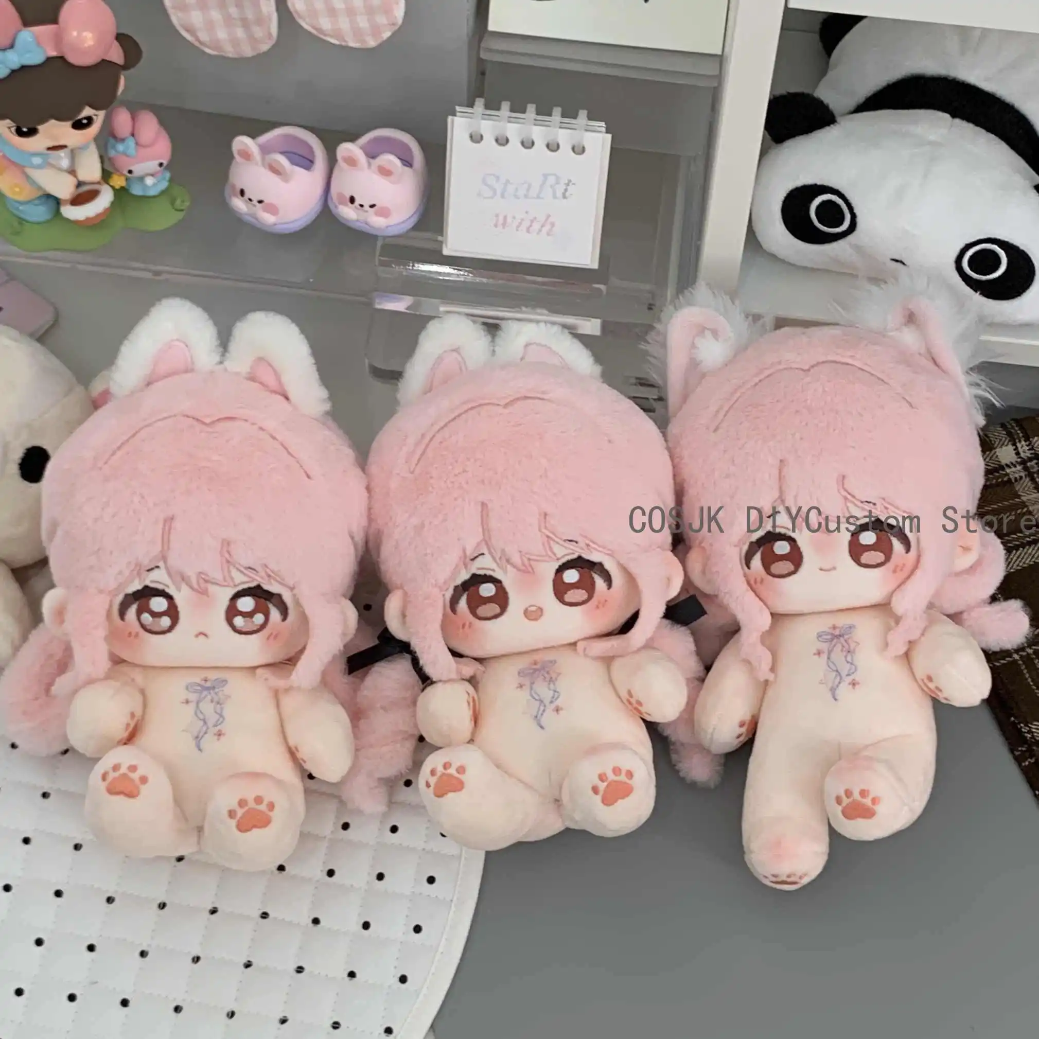 20 سنتيمتر لطيف الوردي إنفينيتي نيكي شخصيات قطنية مطبوعة عادي الجسم نموذج لجسم 10 سنتيمتر التميمة بلوشي وسادة محشوة هدية عيد ميلاد #3