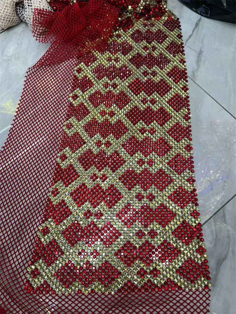 Rhinestones Shining DEess African Lace Fabric 2026 French Embroidery High Quality Luxury Heavy stones Bridal Wedding Lace