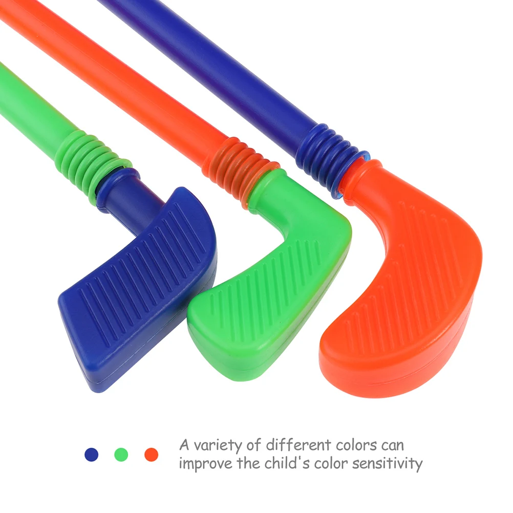 

1 Set Colored Kids Golf Set Outdoor Sports Plaything Interactive Parent-Child Game Educational Abs Kit For Boys Girls 3+ Years