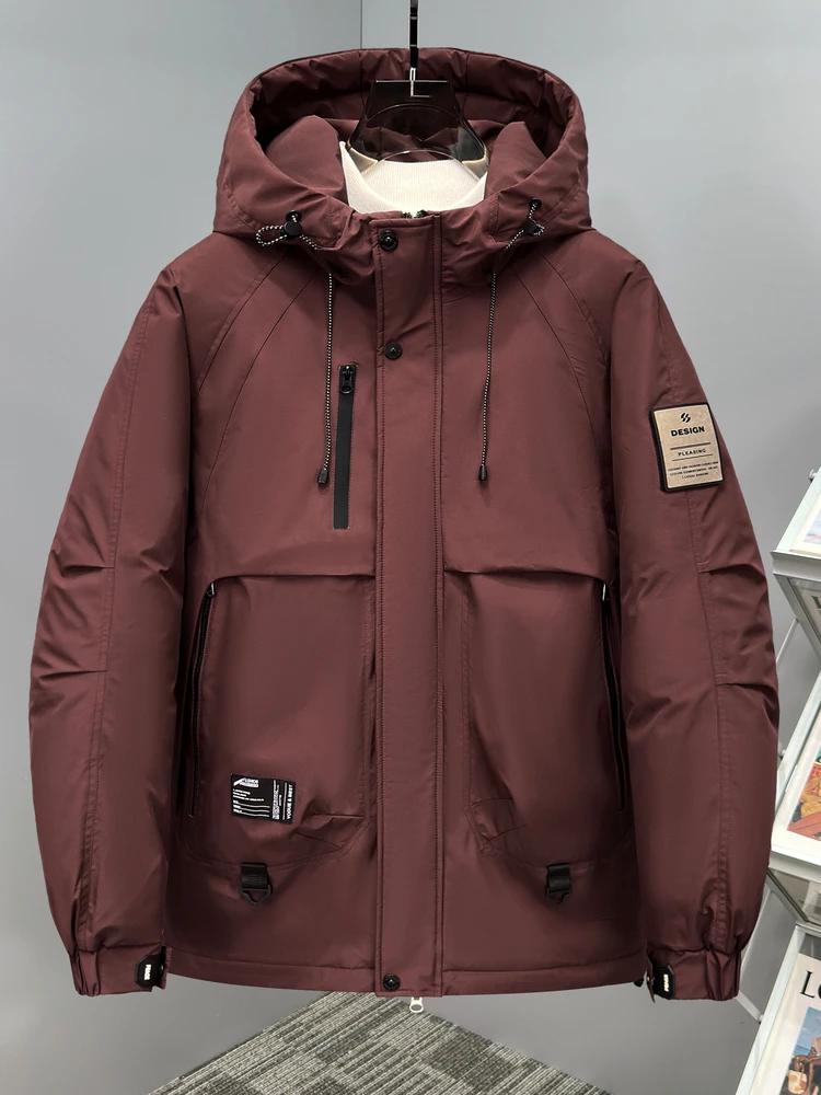 

Зимнее мужское хлопковое пальто большого размера Thiened, антихолодное пальто с капюшоном, северо-восточное очень большое хлопковое пальто больших размеров для полных людей