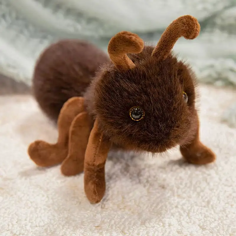 23/25/35cm simulation love hippopotamus and ant stuffed plush toys, figurines, cartoon anime cute pillows, interesting gifts