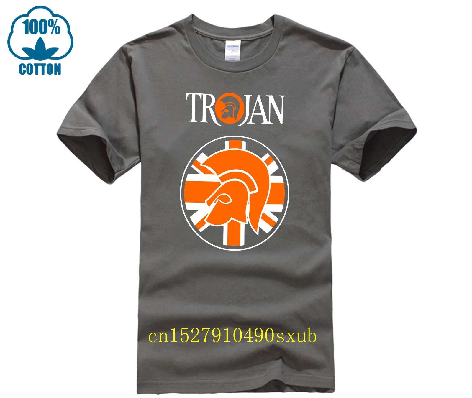 TROJAN RECORDS BLACK HELMET T-shirt