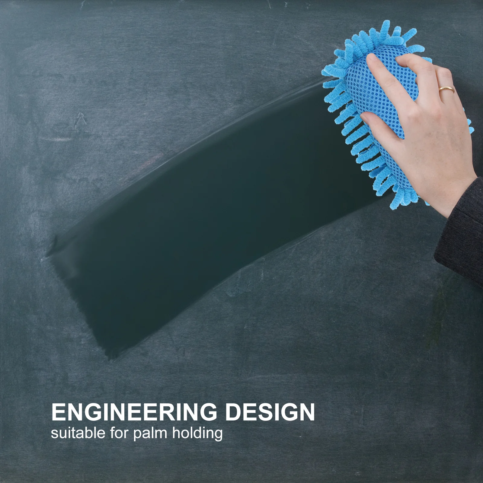 

2Pcs Whiteboard Eraser Chenille Dry Erasers Small Soft Eraser for Chalk Board Glass Car Surface Cleaning Blackboard Cleaner