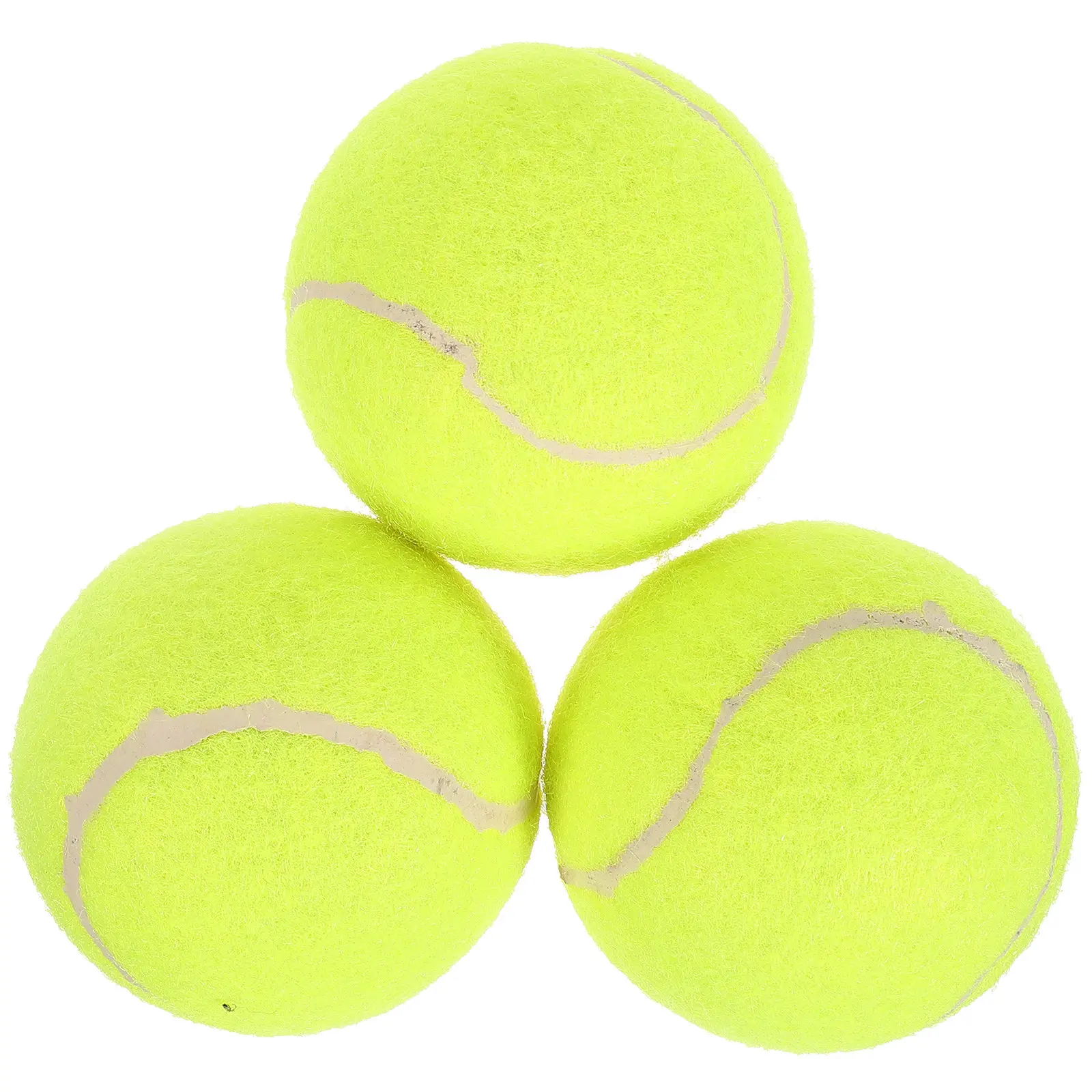 

3Pcs Tennis Training Ball Professional Rubber Bounce Practice Ball for Outdoor Indoor Self Training Learning Reflex Coordination