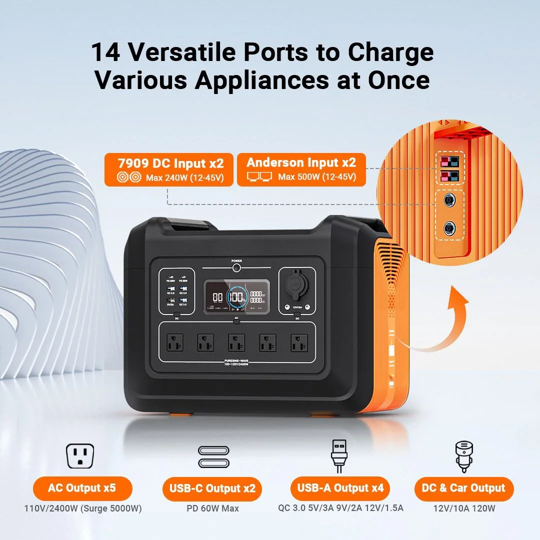 SOUOP 3000w powerstation tragbare 2000w storage lifepo4 battery 3kw solar  energy system portable 2400w power station