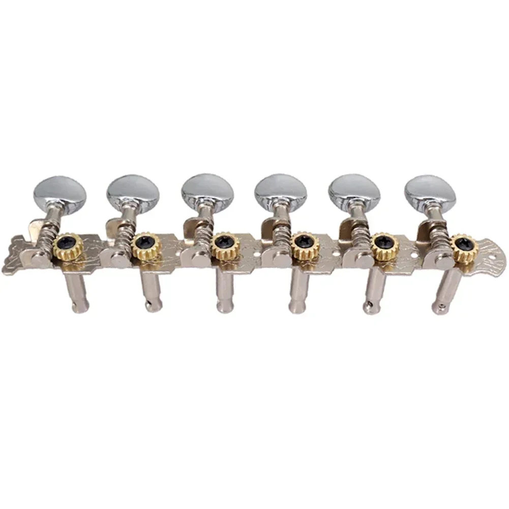 12-String Acoustic Guitar Tuning Pegs Tuners Key 6L 6R Round Machine Heads Parts Replace Instruments Guitars Accessories