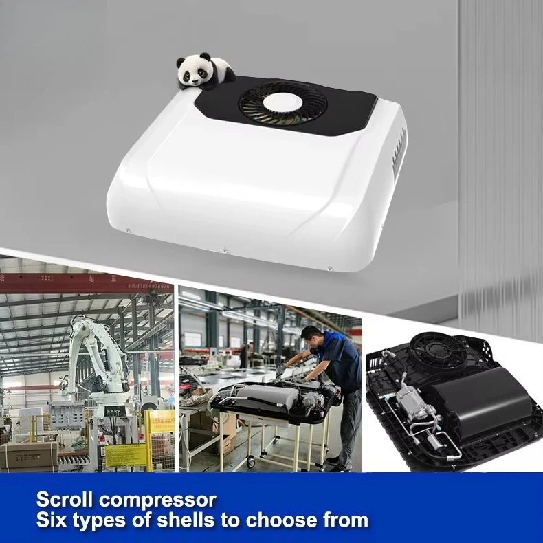 مكيف هواء كهربائي على السطح مكيف Rv مكيف قافلة عالمي تيار متردد 24 فولت للشاحنة #2