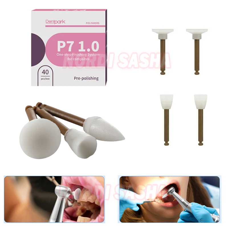 

40Pcs/Box Dental Composite Polishing Point Cup Disc Polisher Finisher CupsTeeth Polish Dentist for composite surface