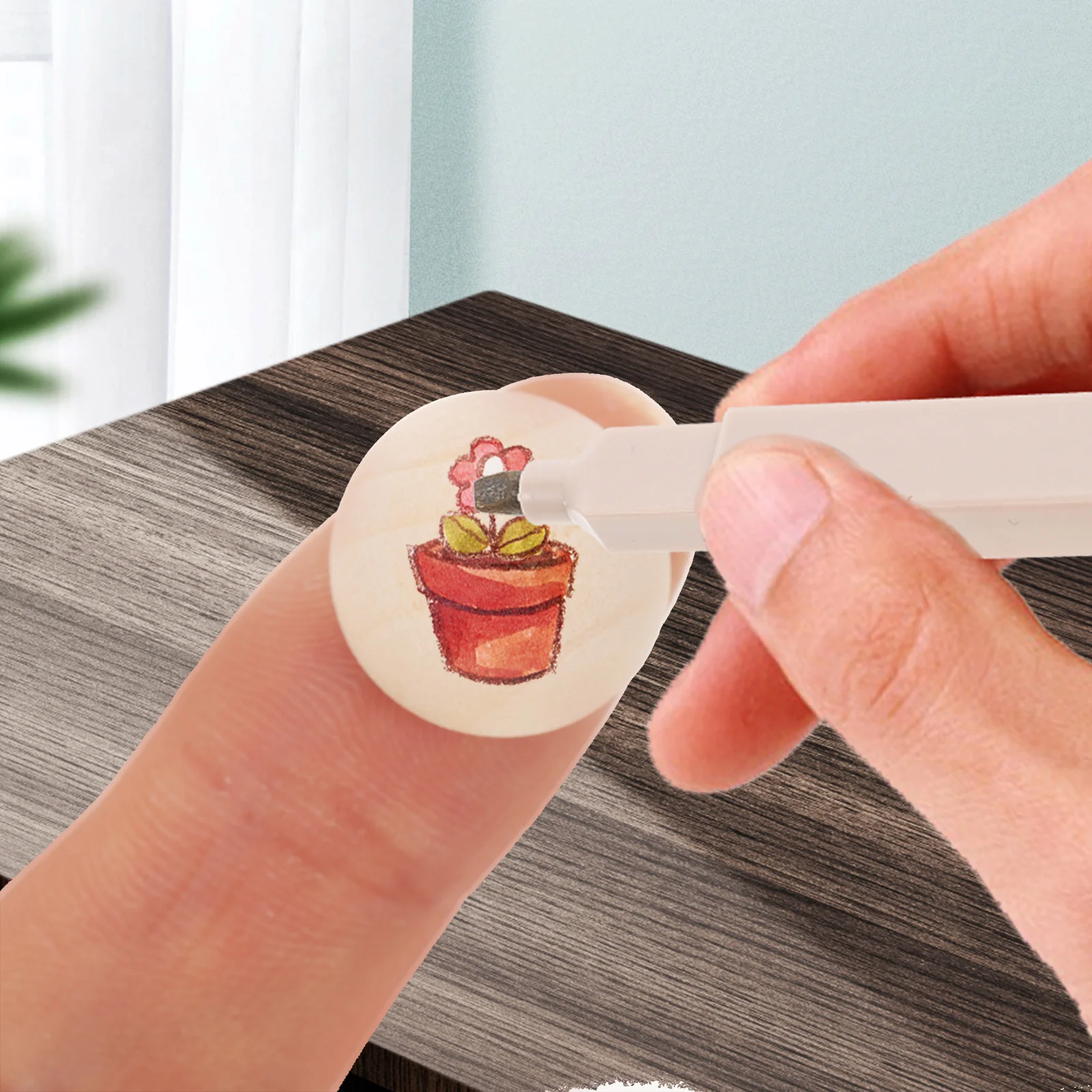 

200 Pcs Lotus Half Bead Sphere 15mm Wood Beads DIY Crafts Natural Wooden Balls Jewelry Round Hemisphere Sewing Accessories