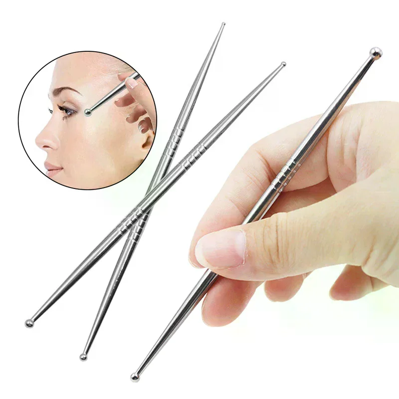 Steel Manual Acupuncture Pen,Deep Tissue Massage Tool,Trigger Point Massage Relief Pain Therapy Tool For Body Relaxing Stainles