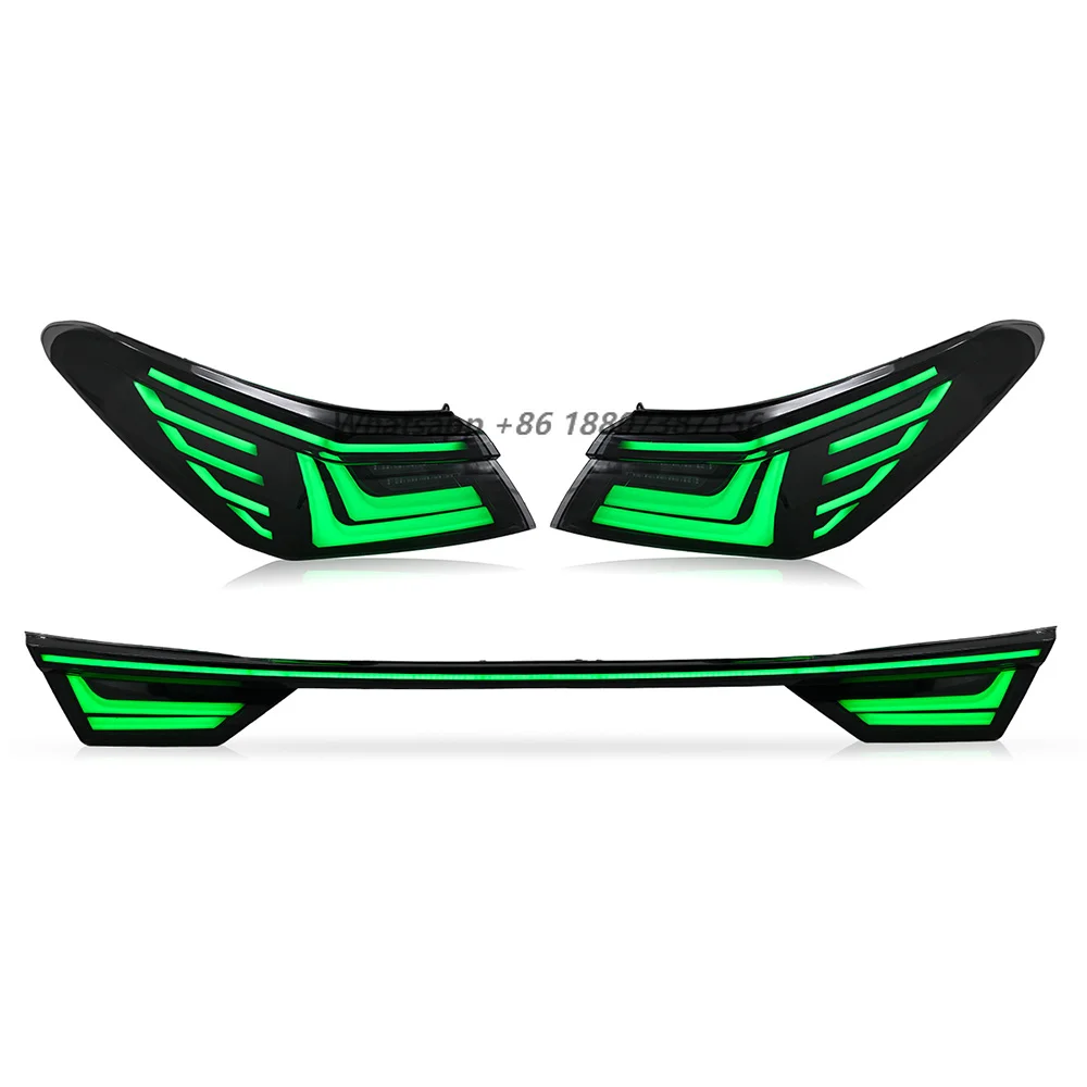 

DK MOTION Car Led Taillights RGB Color Sequential for camry Mods Taillamp 8th 2018-2023 Accessories Taillamp