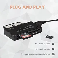 Reader  For MP3, Digital Camera All In One Memory Card Reader USB External Cardreader SD SDHC Mini Micro M2 MMC XD CF