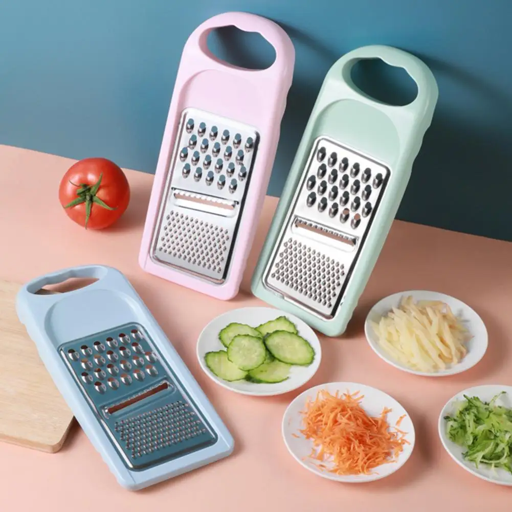 Potato Grater 3-In-1 Comfortable Grip Stainless Steel Onion Processor Vegetable Grater for Cooking