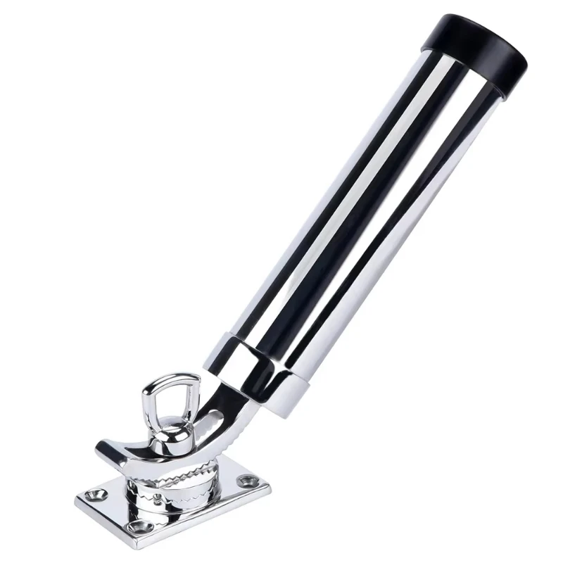 

New Heavy Duty Marine Grade 360 Degree Adjustable Stainless Steel 316 Fishing Rod Bracket Embedded