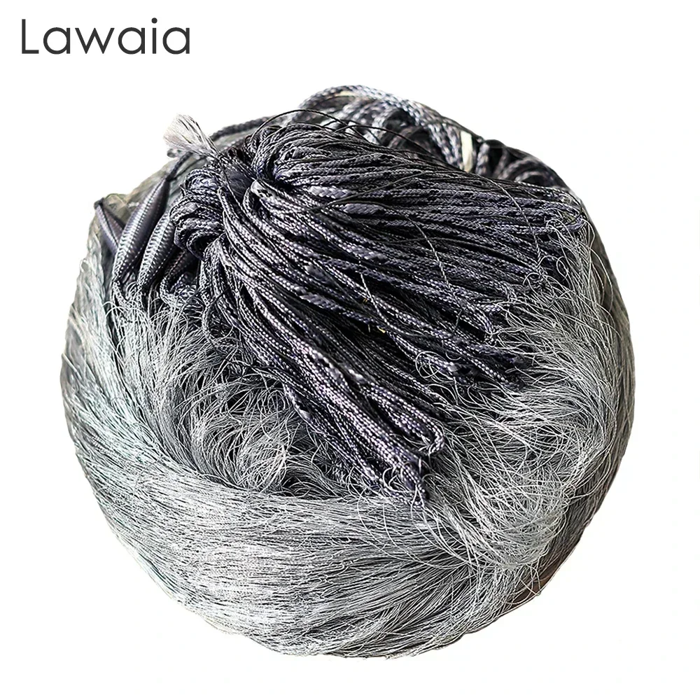 Lawaia 3 Layer Finland Style Gill Net Multifilament Small Mesh Fishing Tackle Hand-woven Fishing Net Trap Fishing Accessories