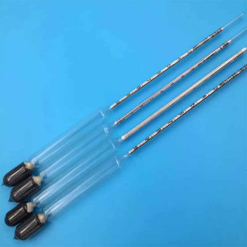 

6PCS Liquid density meter Glass float meter Baume meter Gasoline and diesel concentration meter Baume hydrometer Density meter