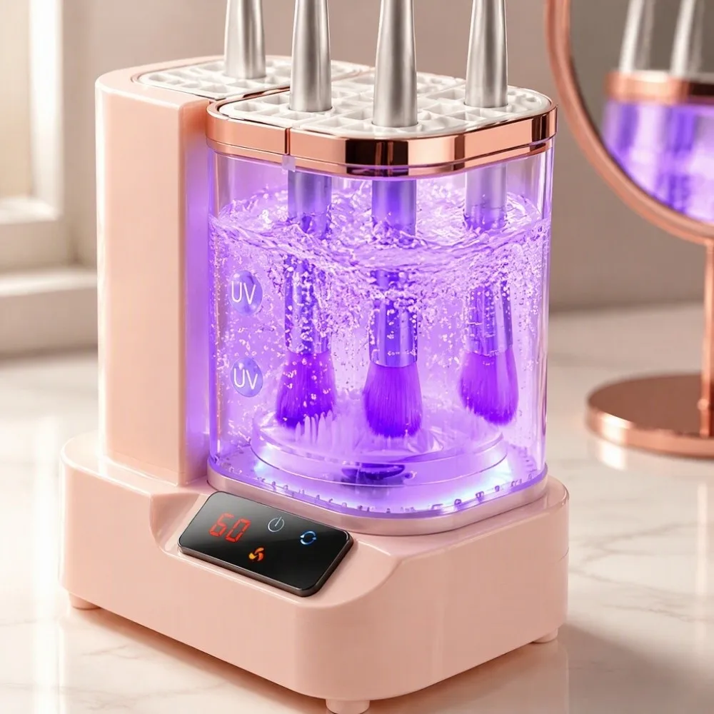 Multifunctional Makeup Brush Cleaner Portable Automatic Makeup Brush Dryer USB Powered Electric Electric Makeup Brush Cleaner
