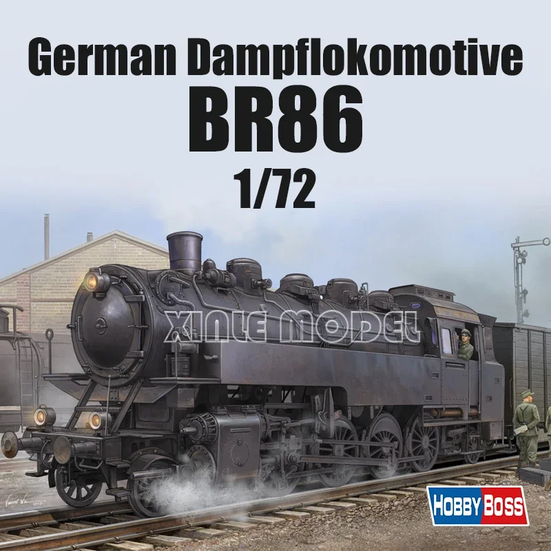 

Пластиковый масштабный макет 1/72 Trumpeter 82914: немецкий паровоз BR86 времен Второй мировой войны
