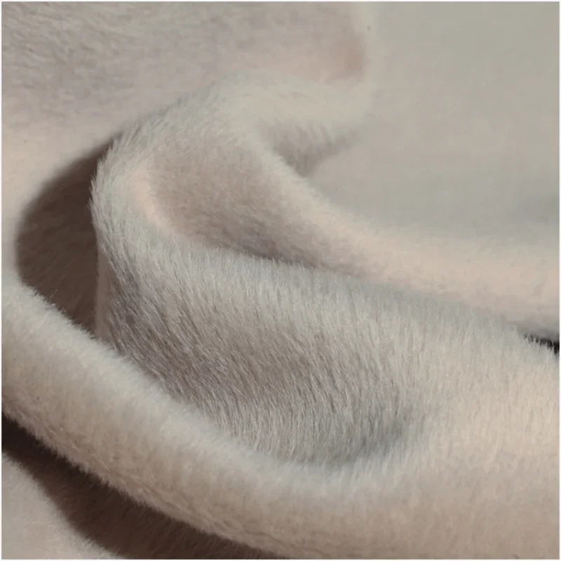 Double-sided Alpaca Wool Fabric Brand Fashion Design Autumn Winter Coat Warmth Cloth by the Meter Material Diy Sewing Wholesale