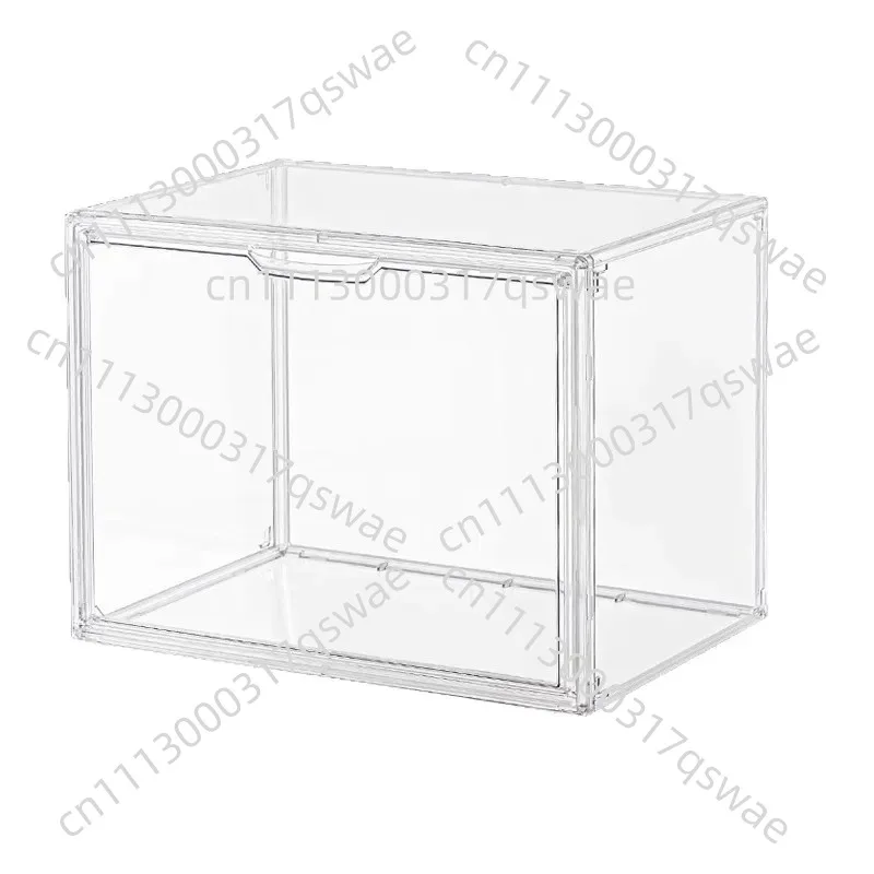 Transparent desktop dustproof large-capacity acrylic display case storage box sorting box