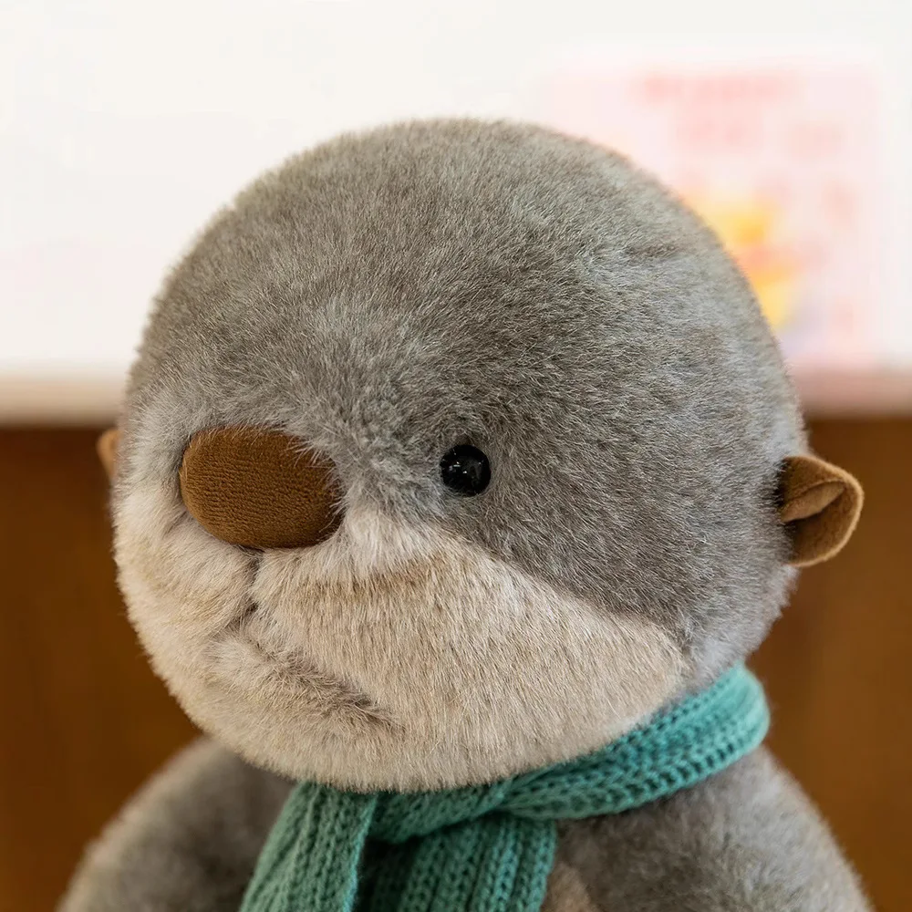 Kawaii Otter knuffel gevulde pop zacht knuffelig verjaardagscadeau voor kinderen meisjes Plushie kussen schattige gevulde pop