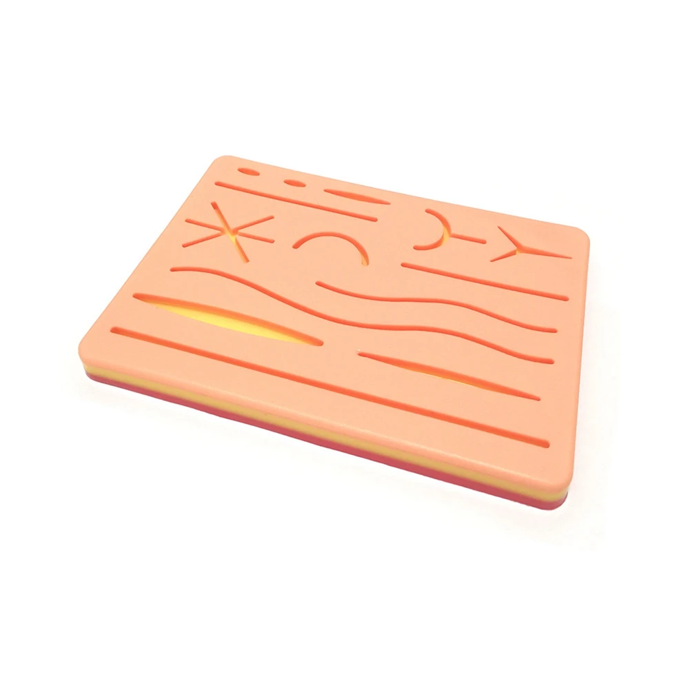 Skin Suture Model Y Traumatic Suturing Training Pad Wound Silicone Suture Pad Reusable Silicone Suture Practice Mat