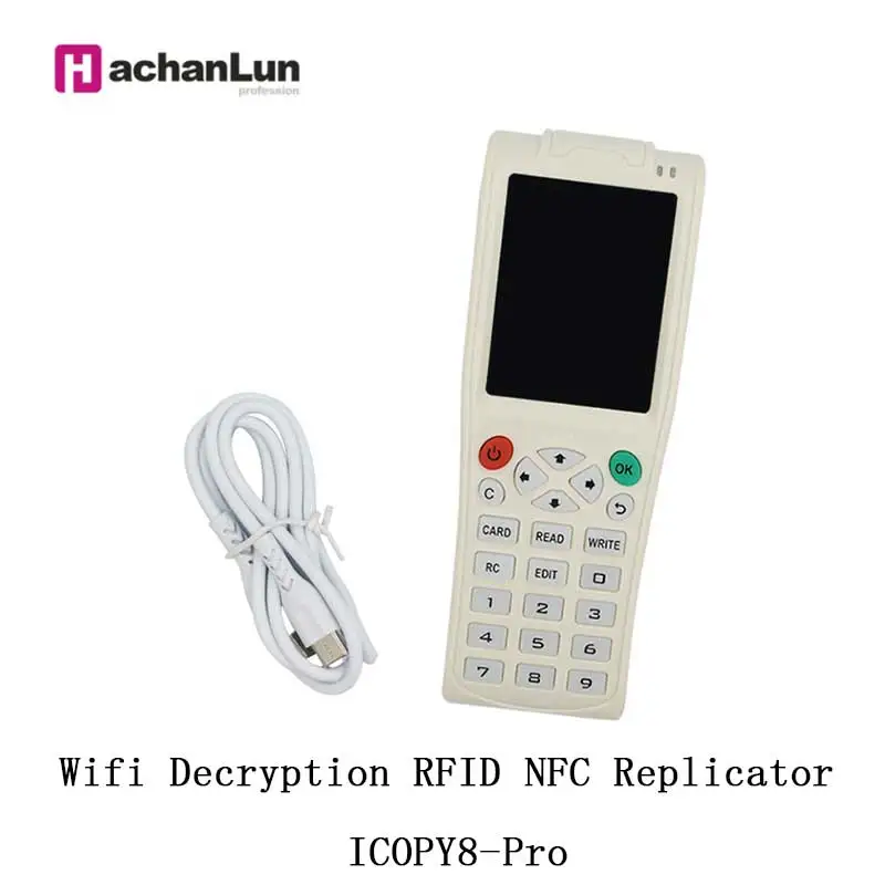 

New ICOPY8 RFID Duplicator ICID Smart Chip Wifi Decoder NFC Tag Badge Card Writer 125Khz Clone 13.56Mhz Key Reader Copier