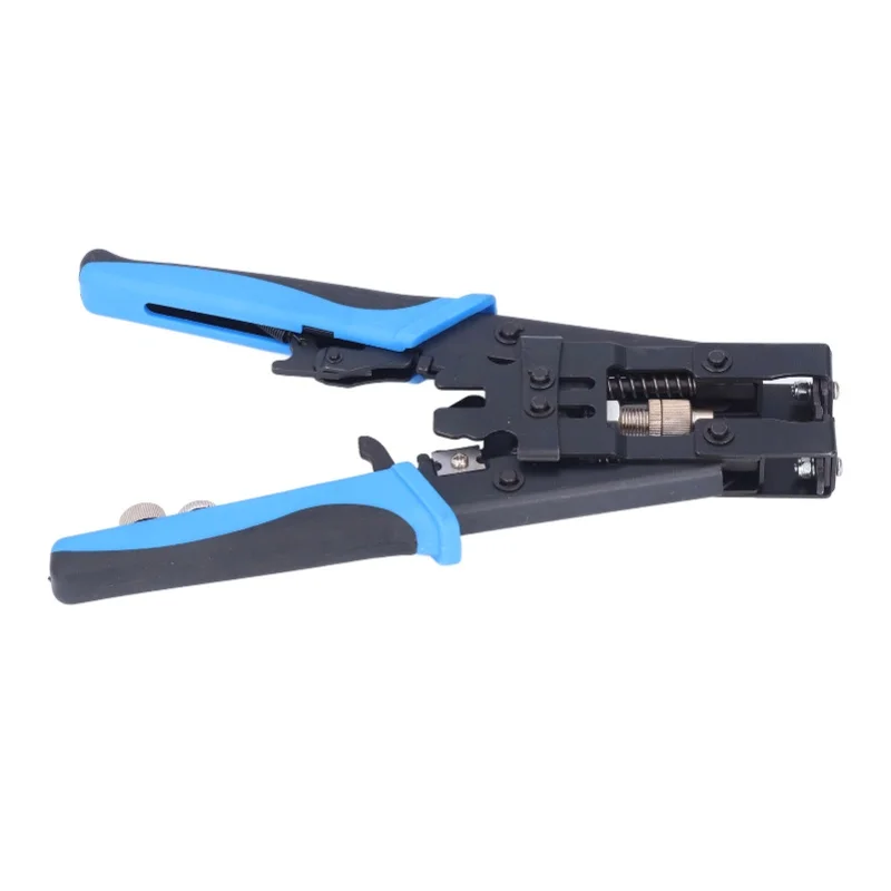 Coax Cable Crimper Alloy Steel Plastic Multifunctional Compression Connector For F BNC RCA