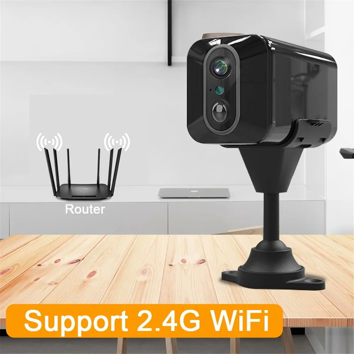 SIM Card Mini Camera Built-In Battery PIR Motion Detection Indoor Security CCTV Surveillance Camera V380 PRO(WIFI)