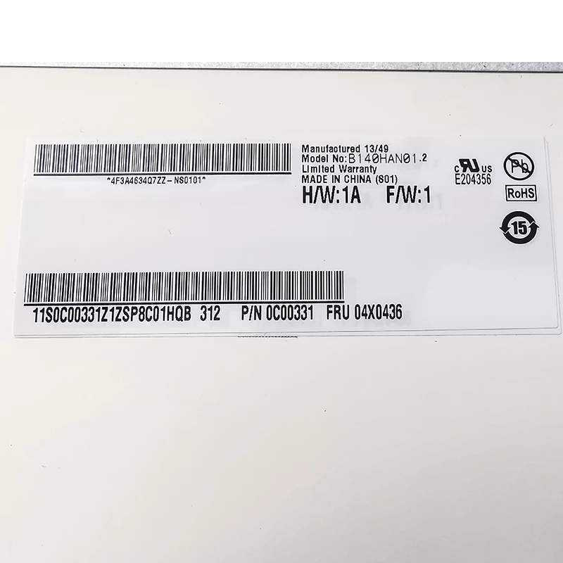 14.0 بوصة IPS شاشة الكمبيوتر المحمول B140HAN01.2 B140HAN01.1 B140HAN01.3 لينوفو T440 T450 شاشة LCD مصفوفة FHD 1920*1080 استبدال