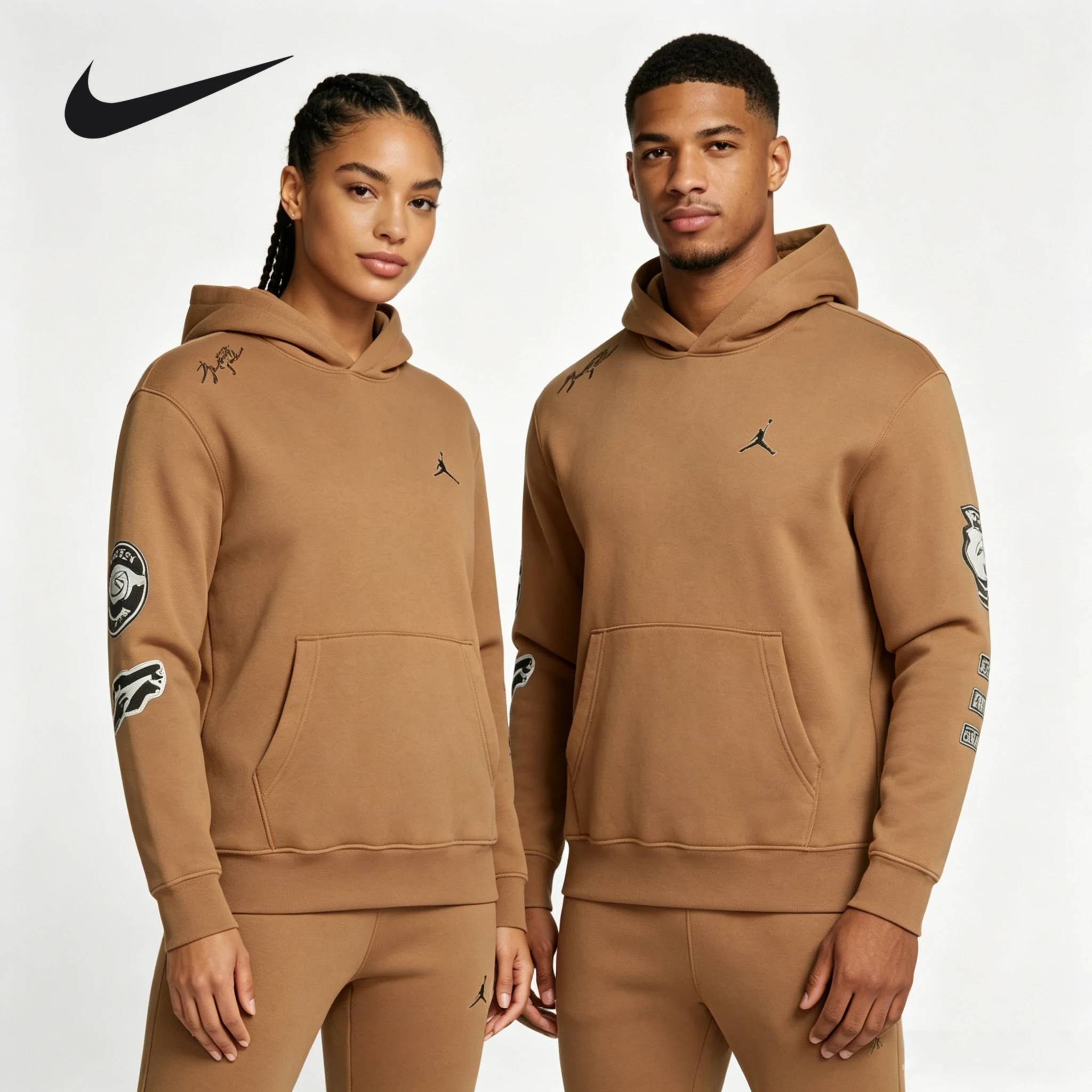 nike-jordan-solid-color-sports-training-casual-hooded-long-sleeve-coffee-sweater-fn4617-231