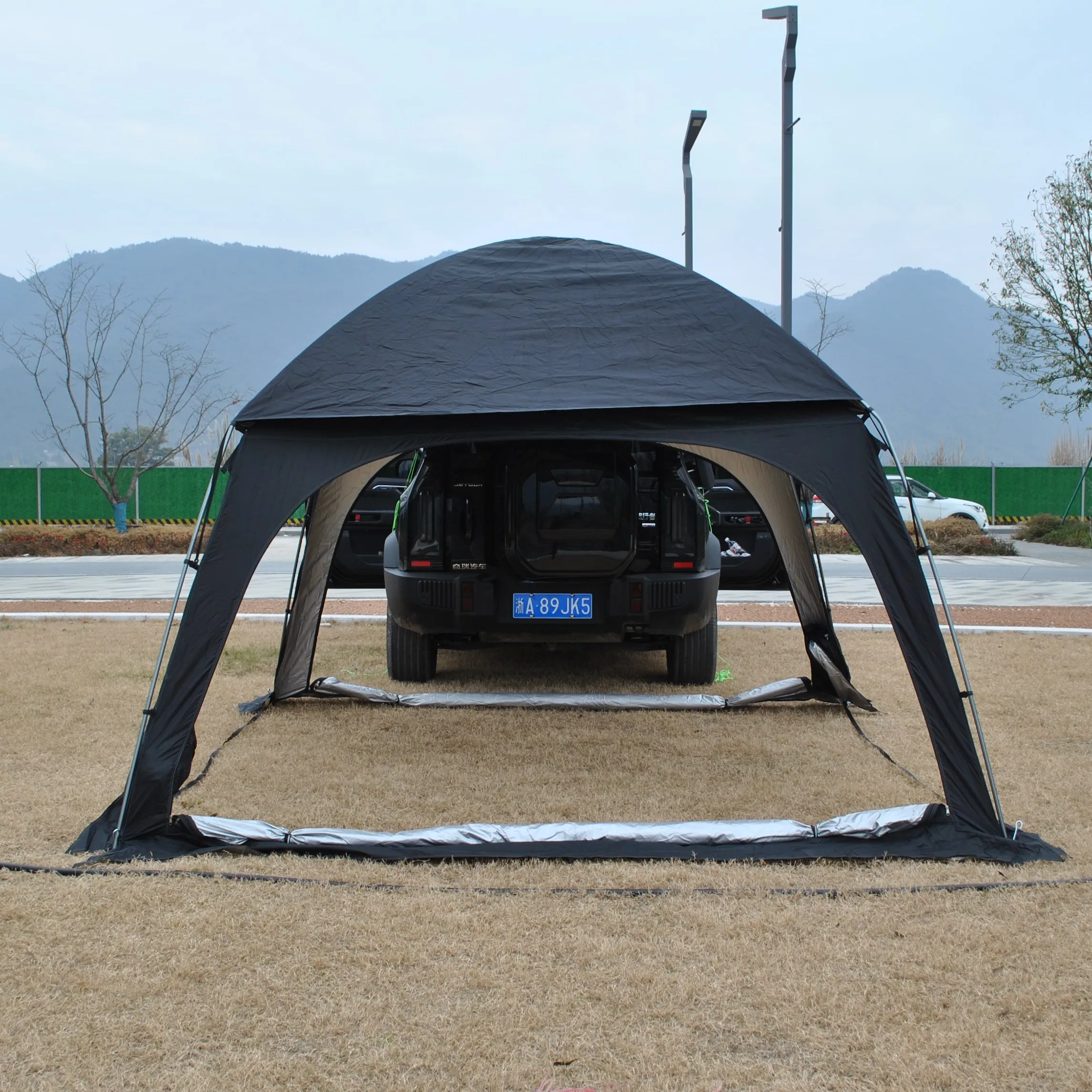 Tent For Van Back Door,Camping Stand Tent For SUV Vehicle,Car Awning Camping Retractable Tent,8 Person Truck Tents For Camping