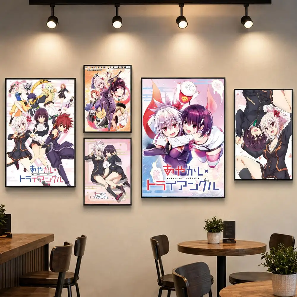 Romance Anime Ayakashi Triangle Poster PP Paper Wall Art for Living Rooms Bars Cafes Stylish Home Decor Gift