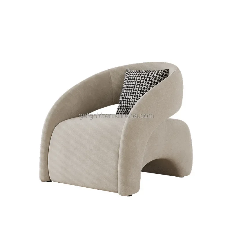 

French cream style single sofa chair